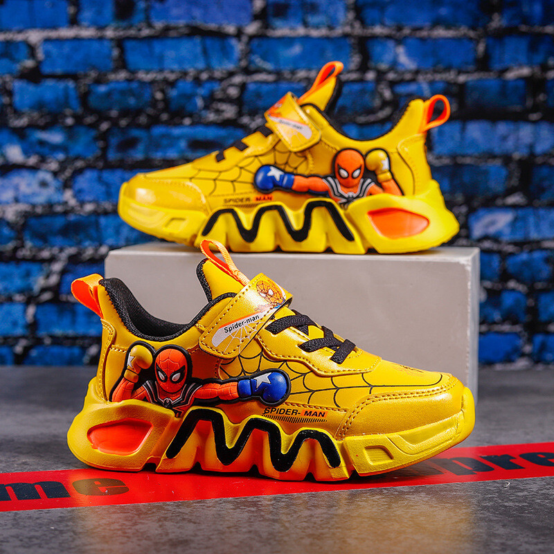 „Disney“ vaikiški batai Madingi „Spider Man“ berniukų sportiniai batai mergaičių laisvalaikio batai „Kvėpuojantys“ vaikiški sportiniai batai