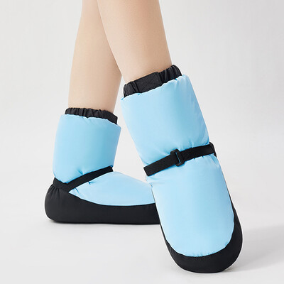 Baleta apavi Ziemas deju zābaki iesildoši īsi zābaki Silti pretslīdoši baleta apavi Treniņu apavi kokvilnas deju apavi pieaugušajiem