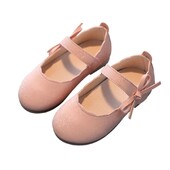 Toddler Little Girls Balerina Flats Kurpes Pievelkamās skolas ballīšu kleitu kurpes