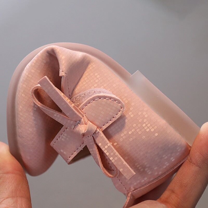 Mažų mergaičių balerinų batai Užsegami mokykliniai vakarėlio suknelės batai