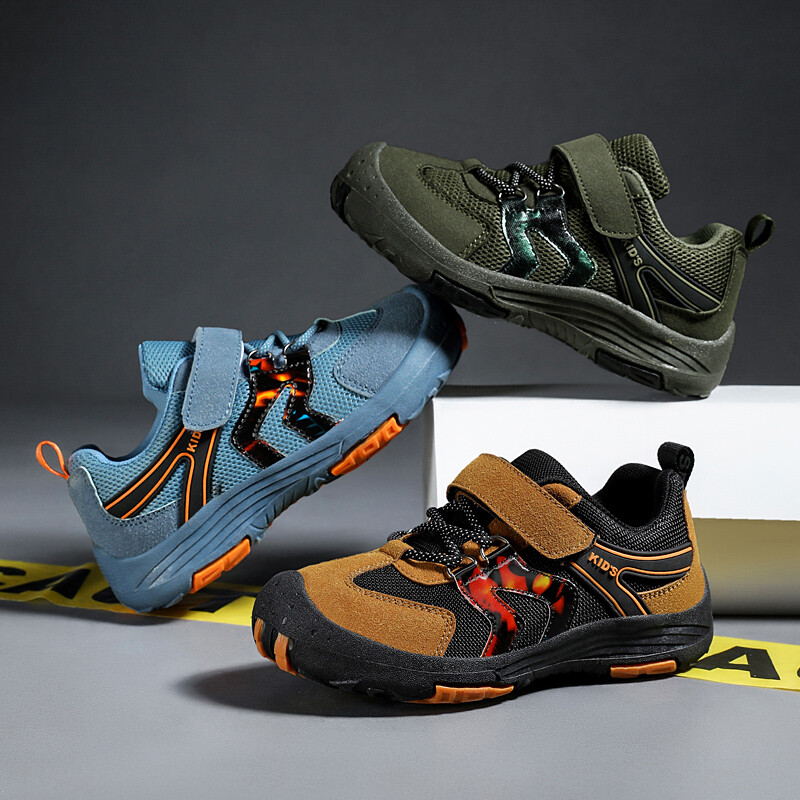 Rudens bērnu apavi zēniem pārgājienu kedas Ērti bērnu sporta apavi elpojoši zēnu skriešanas apavi 27-37 izmērs