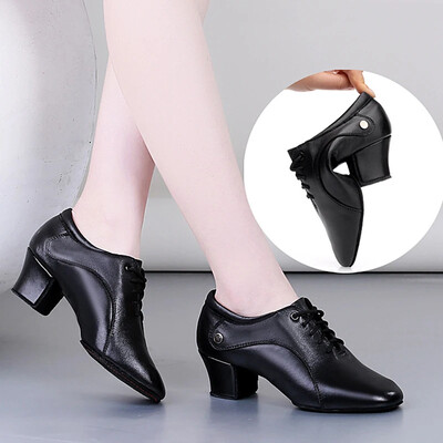 Deju kedas sievietēm džeza apavi Āda Modern Outsole Dance Sneakers Elpojoši Viegli Deju apavi sievietēm