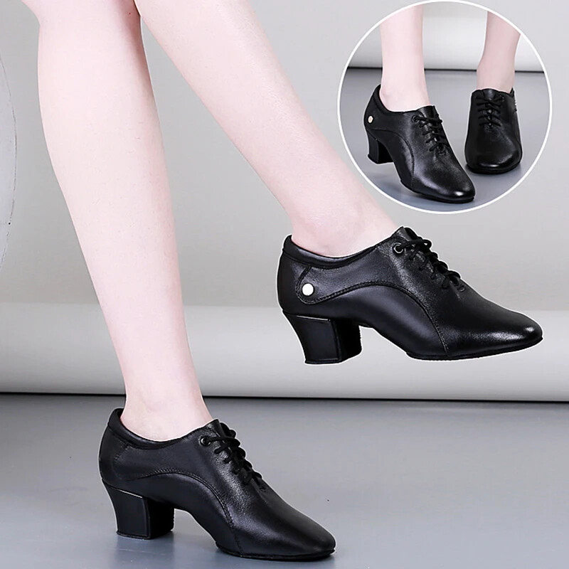 Plesne tenisice za žene jazz cipele Kožni moderni potplat Plesne tenisice Prozračne lagane plesne cipele za žene