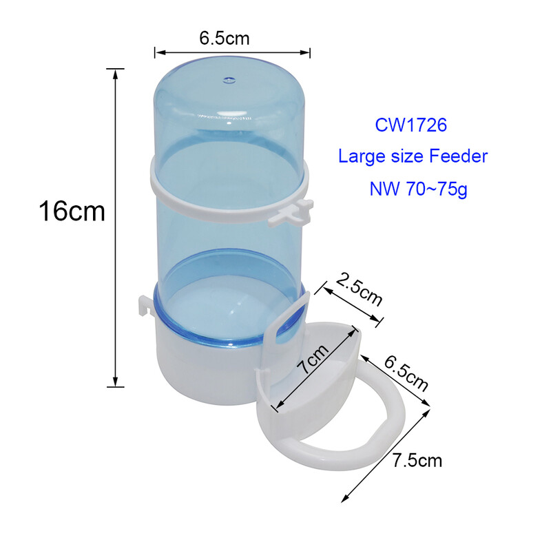 415ml Αυτόματη τροφοδοσία σιντριβάνι για πτηνά Χάμστερ Hedgehog Parrot Αυτόματα σκεύη Λεκάνη φαγητού Προμήθειες τροφοδοσίας κατοικίδιων