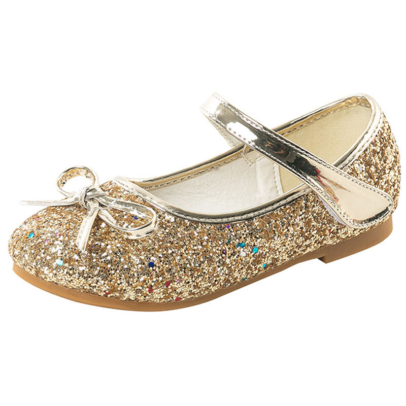 Princess cipele za djevojčice Proljeće Jesen Dječja modna mašna Plesne cipele za zabavu Dječje kožne cipele Ljetne sandale za djevojčice sa šljokicama CSH1203