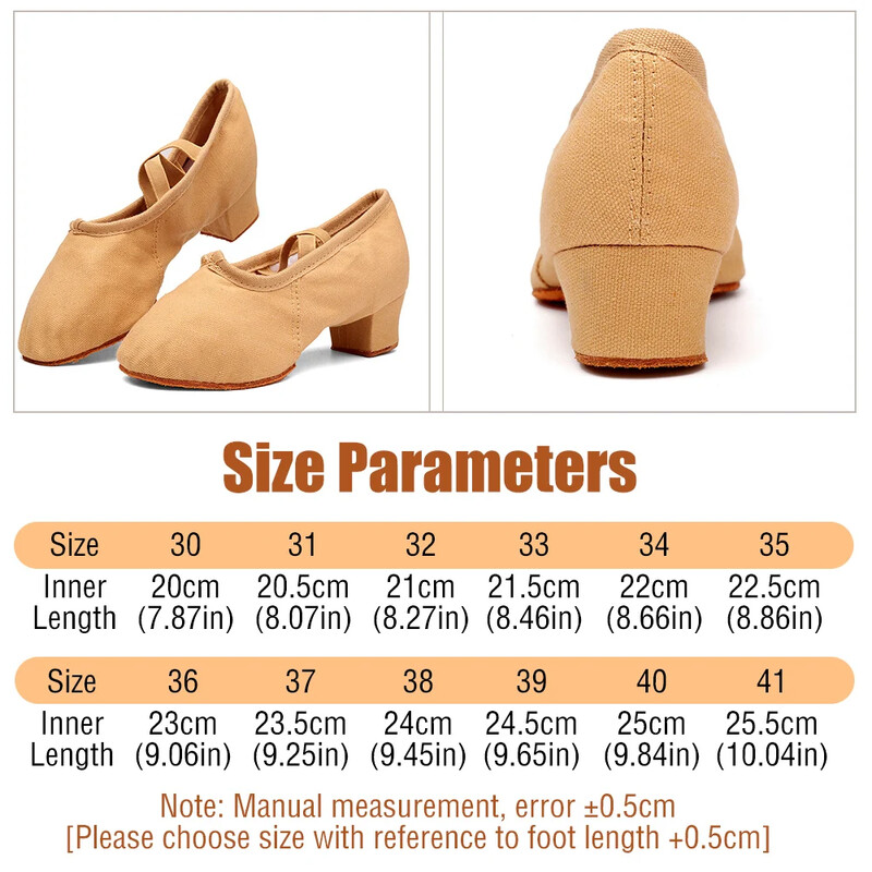 Jazz Ballroom Canvas Dance Cipele za odrasle Ženske učiteljice Meki potplat Latino Modern Dance Nacionalne cipele Standardna praksa Hot Sale