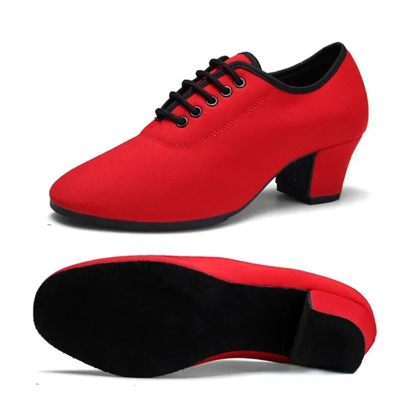 Γυναικεία λάτιν παπούτσια χορού Γυναικεία παπούτσια χορού Oxford ύφασμα αναπνεύσιμα άνετα παπούτσια τζαζ Παπούτσια χορού Tango Salsa