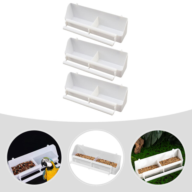 Krletka za hranilicu za ptice od 3 komada, dozator vode, posuda za hranu, kavez za ptice, praktična