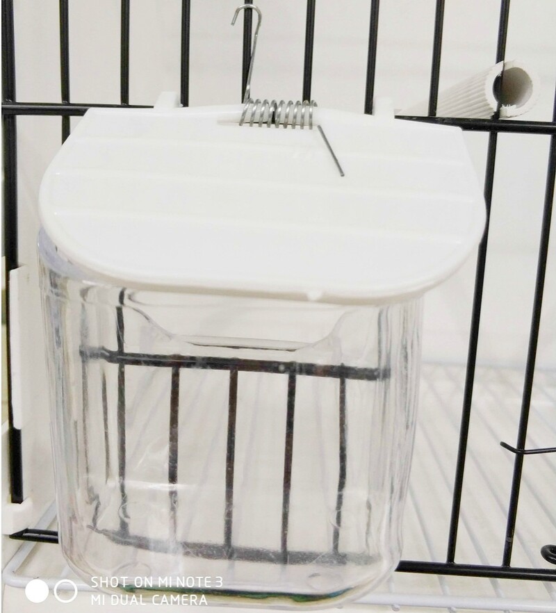 2gab putnu mājdzīvnieku barības barotavas dzērājs Automātiskā barības konteinera būra piederumi Parrot Lovebird putnu ūdens bļodiņai putnu barotavai