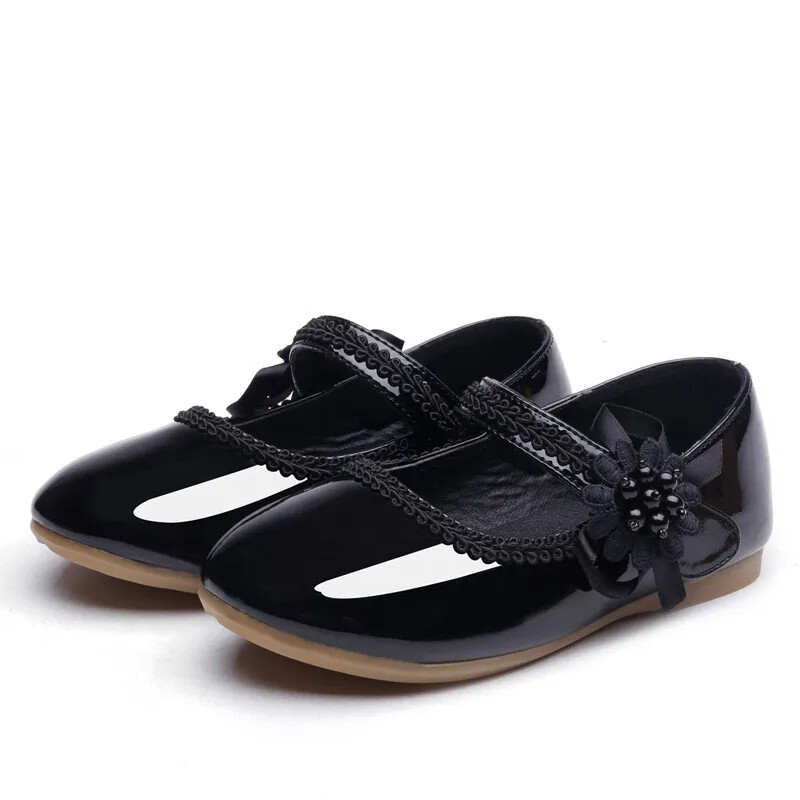 1 2 3 4 5 6 7T Nove kožne cipele za djevojčice Dječje cipele s cvijećem Cipele za koktel princeze za djevojčice Cipele za vjenčanice