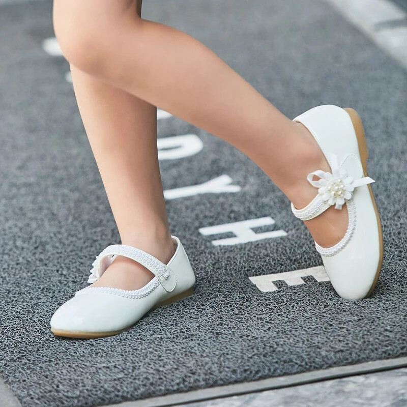 1 2 3 4 5 6 7T Nove kožne cipele za djevojčice Dječje cipele s cvijećem Cipele za koktel princeze za djevojčice Cipele za vjenčanice
