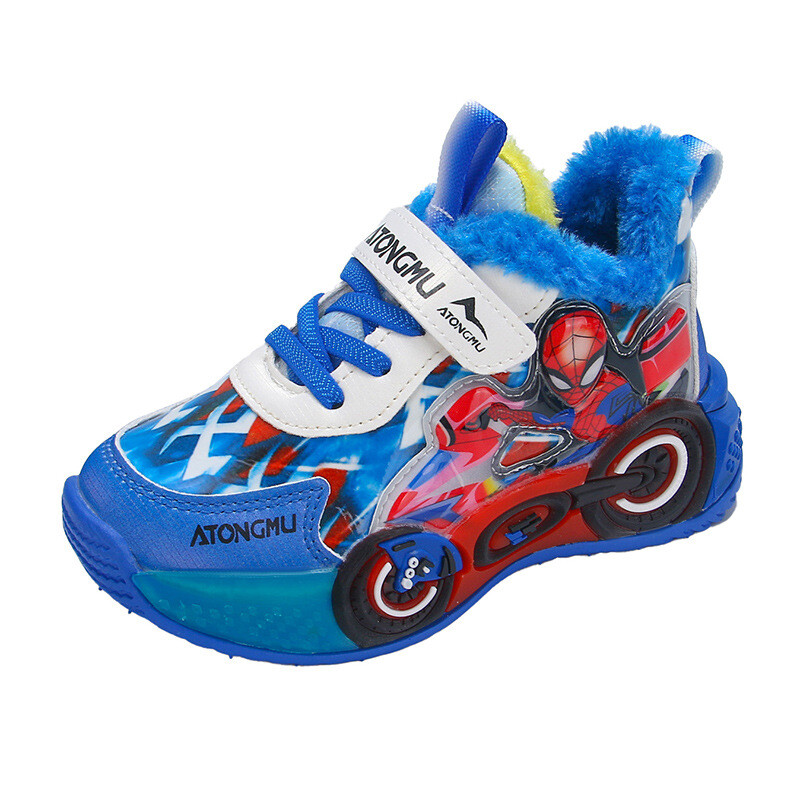 Spiderman cipele Dječje ležerne tenisice Dječaci LED cipele Dječje tenisice Nova moda Spider-Man svjetleće cipele Veličina 23-35
