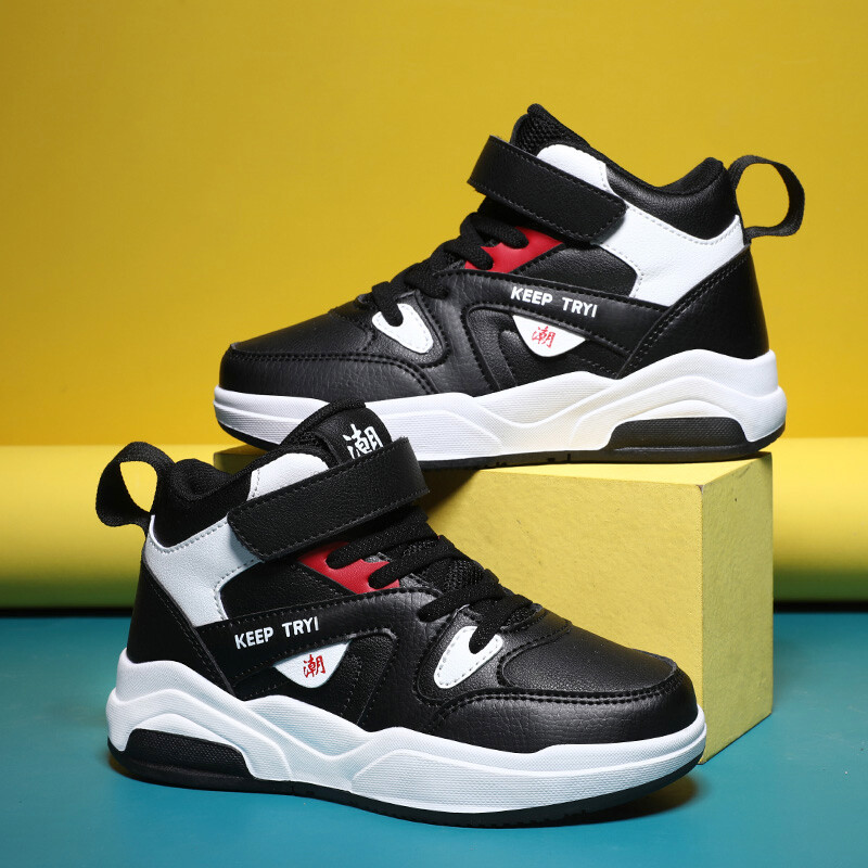 Modes bērnu apavi zēniem sporta apavi, ādas rudens skeitbords, skolas basketbola sporta apavi zēniem 