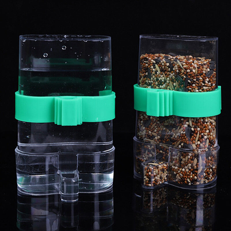 Paukščių šėrimas Girdomas paukštis Aukštos kokybės plastikinis lesyklėlė Maistas Vandens šėrimas Automatinis girtuoklis Papūgos naminių gyvūnėlių dozatorius paukščių ėdalo dėžutė