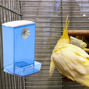 Bird Feeders Automatic Parrot Feeder Drinker with Dustproof Kap Mount Budgie Cockatiel Conure Food Dispenser Προμήθειες για κατοικίδια