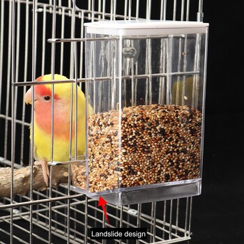 Bird Feeders Automatic Parrot Feeder Drinker with Dustproof Kap Mount Budgie Cockatiel Conure Food Dispenser Προμήθειες για κατοικίδια