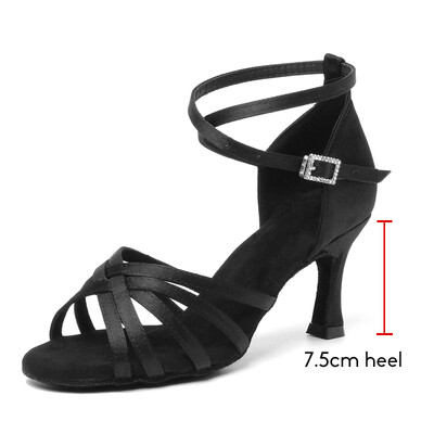 Latin tánccipők Női velúr talp Tango Indood tánccipők Kubai sarkú parti magassarkú társastánccipők nagykereskedelme