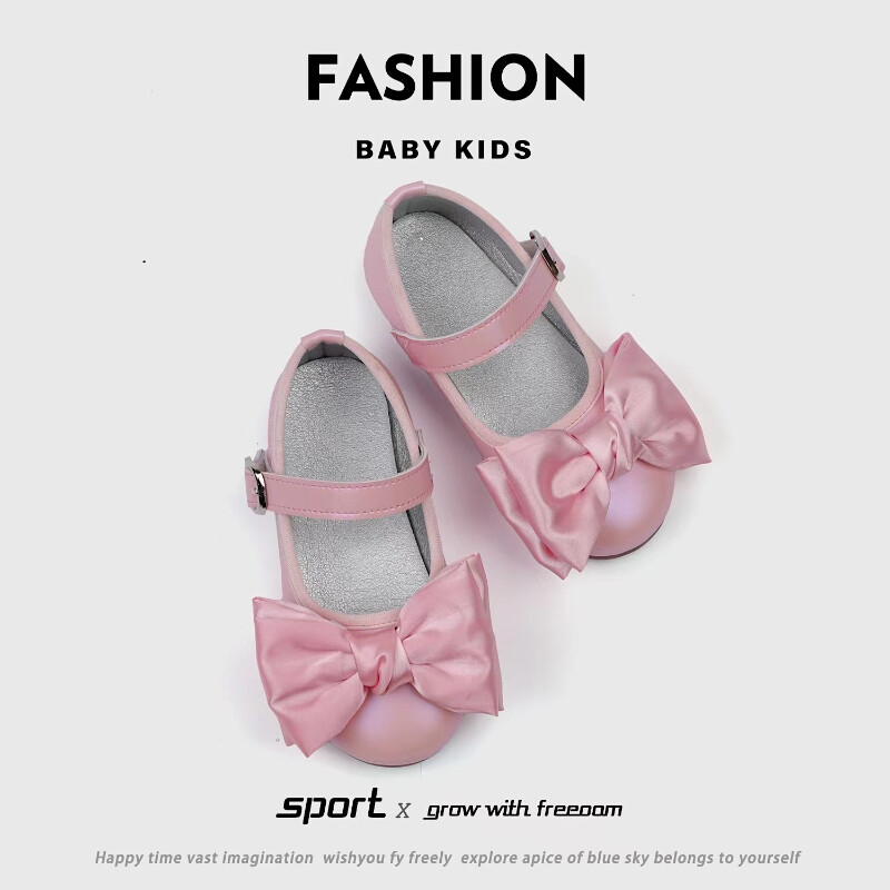 Princess cipele za djevojčice Vjenčanje Vrpce s mašnama Djeca Mary Janes 21-30 Moda za malu djecu Slatke proljetne balerinke