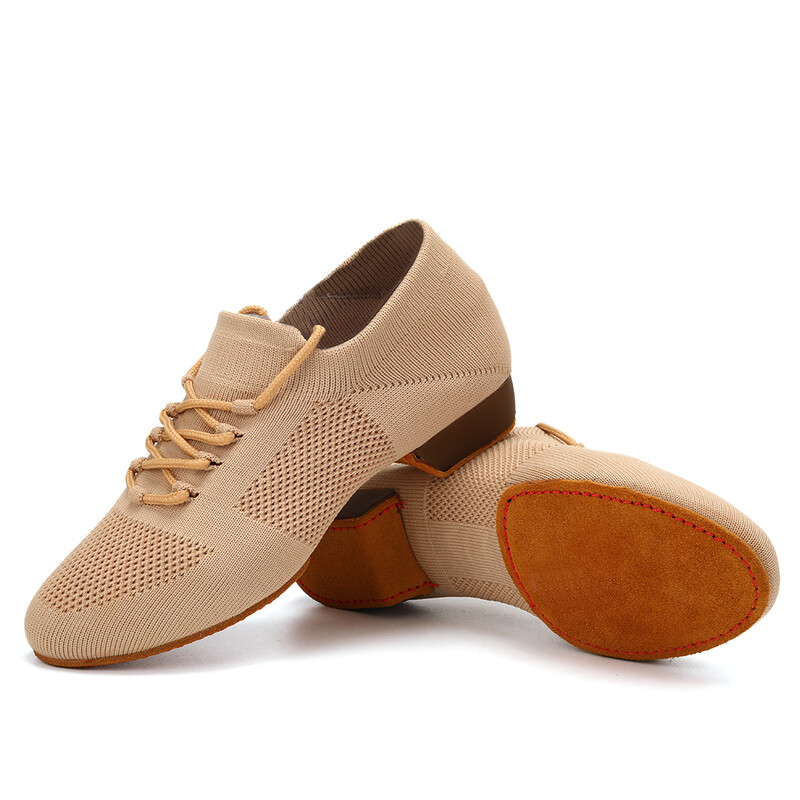 Ženske plesne cipele Pletene učiteljske cipele Mekani potplat Latino cipele s niskom petom Baletne plesne cipele Jazz Ballroom Tenisice za djevojčice