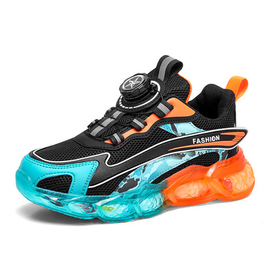 Παιδικά μοντέρνα αθλητικά παπούτσια Παιδικά αντιολισθητικά ελαφριά αθλητικά παπούτσια για υπαίθριο μπάσκετ Αναπνεύσιμο για αγόρια casual παπούτσι περπατήματος