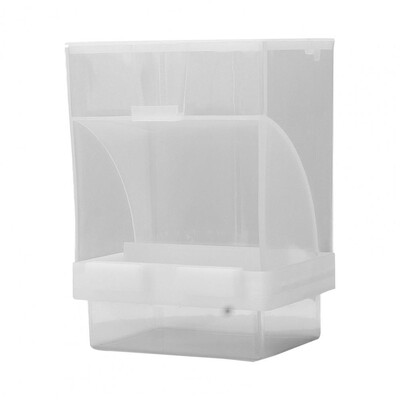 Paukščių lesyklėlės Automatinis paukščių lesytuvas su didelės talpos netvarkinga papūgos lesyklėlė Akrilo sėklų maisto konteineris mažiems paukščiams