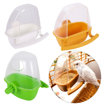 Bird Cage Feeder Parrot Birds Water Hanging Bowl Parakeet Feeder Box Κλουβί για κατοικίδια Πλαστικό δοχείο τροφίμων Προμήθειες πουλιών 1 τμχ