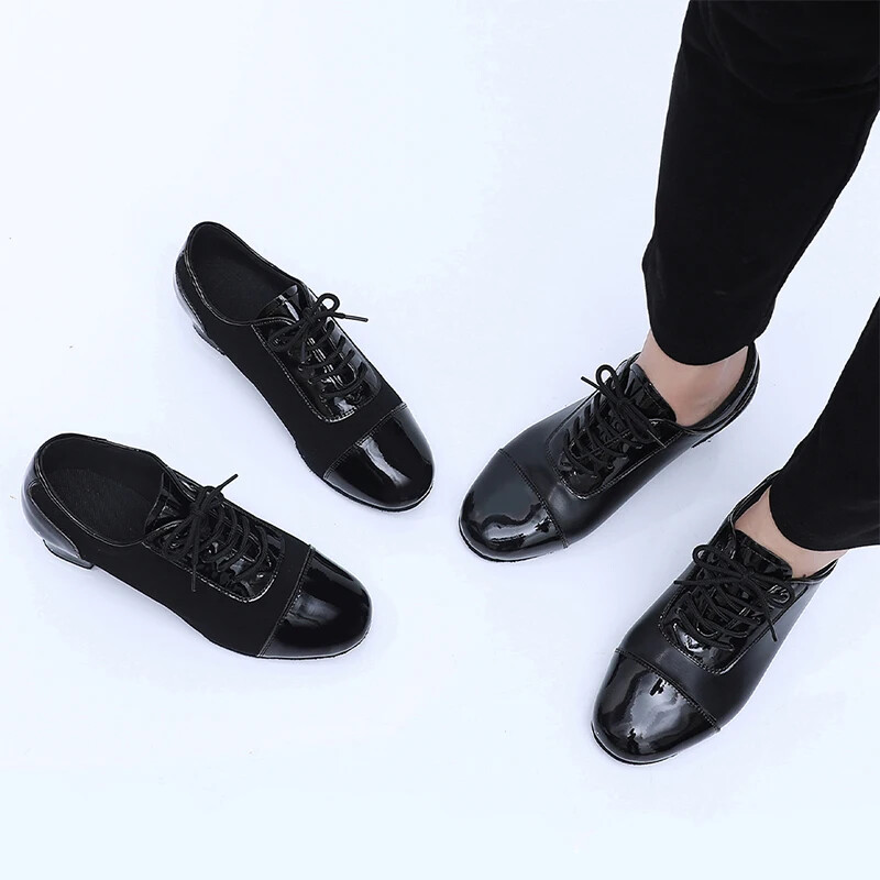 HOT Férfi Latin Dance Cipők Társastánc Cipők Modern teremcipők Férfi Tango Dance Sneaker Fiú Sarkú 3,5 cm