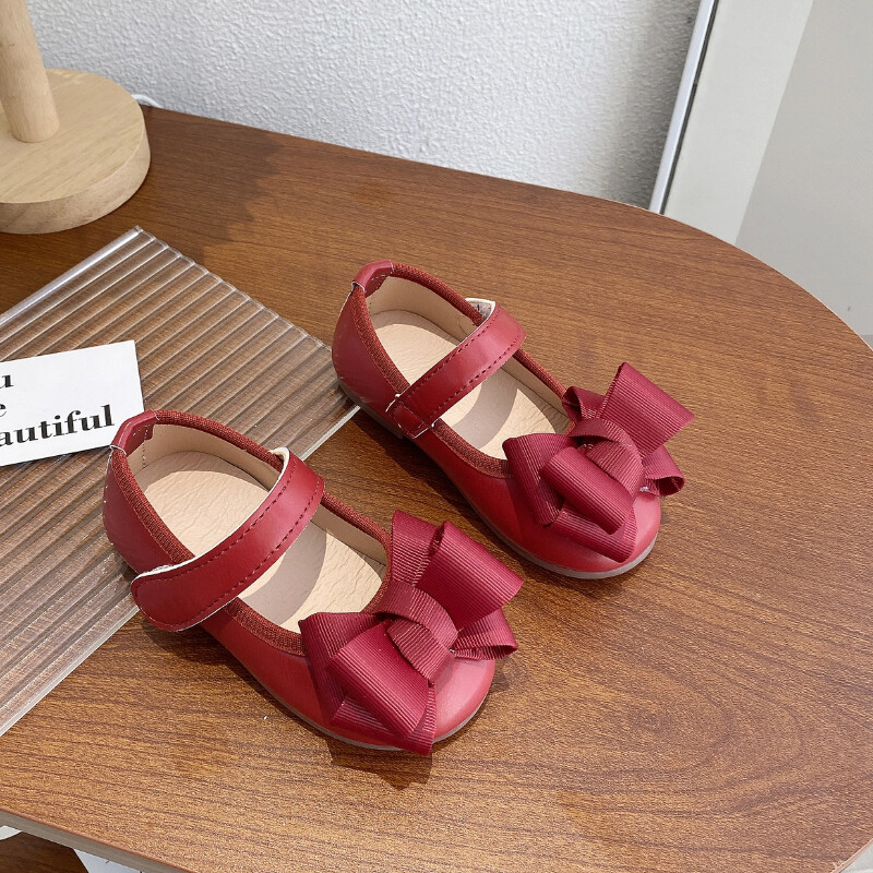 Princess cipele za djevojčice s leptir mašnom Party Chic Proljetne dječje ravne cipele od neklizajuće pu kože Četiri boje za malu djecu Mary Janes 21-30