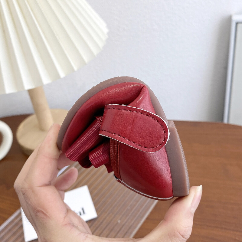 Princess cipele za djevojčice s leptir mašnom Party Chic Proljetne dječje ravne cipele od neklizajuće pu kože Četiri boje za malu djecu Mary Janes 21-30