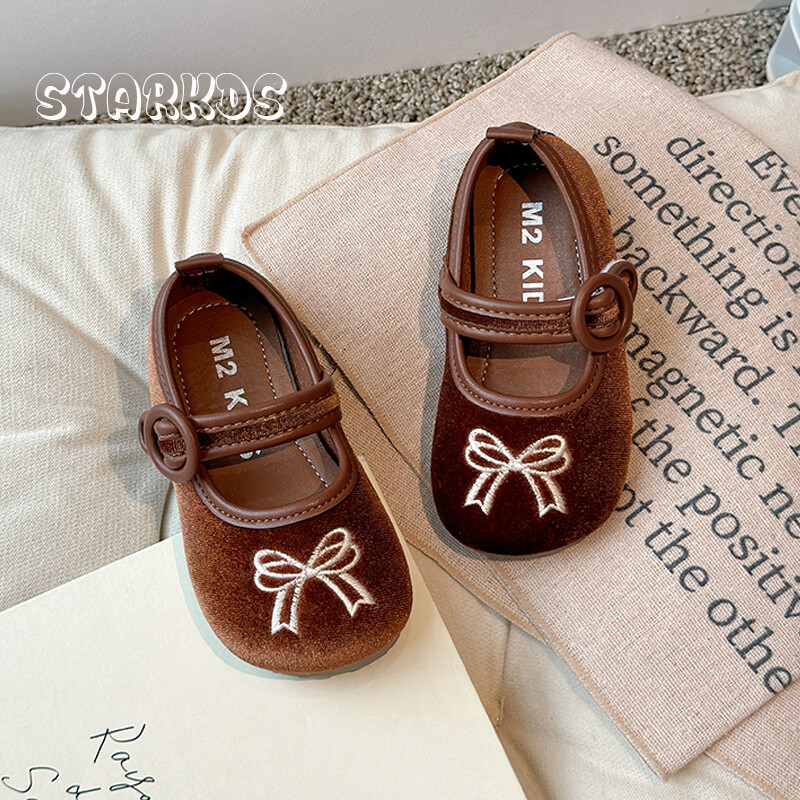 Elegantne cipele s mašnom i vezom, djeca, djevojčice, vintage balerinke od velura, bebe, dijete, mekani potplat, dizajn marke, baršun Mary Jane Zapatos