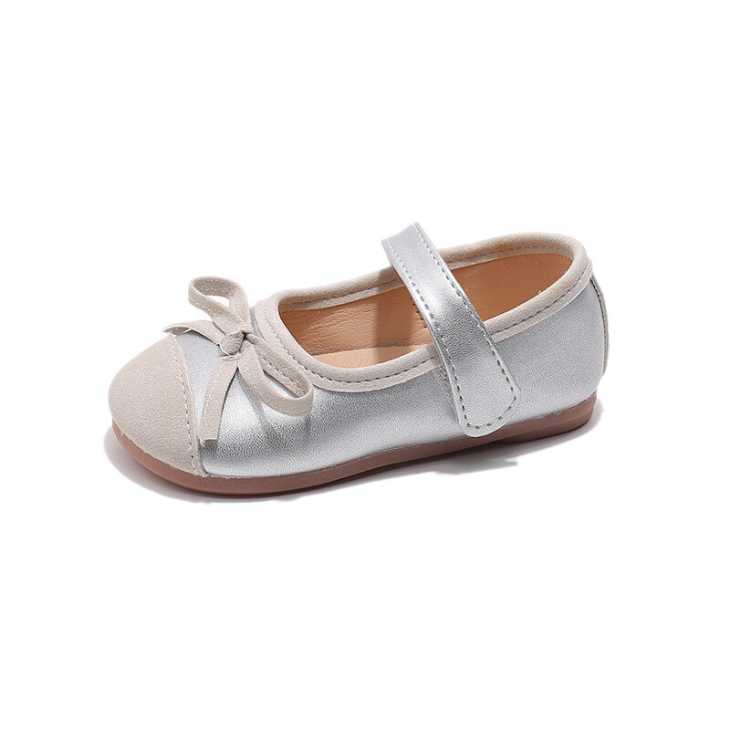 Δερμάτινα παπούτσια για μικρά κορίτσια 2024 Νέα παιδικά συνονθύλευμα Παπούτσια για περπάτημα Μόδα Ευέλικτα Παιδικά Flat Ρηχά Κορεάτικα