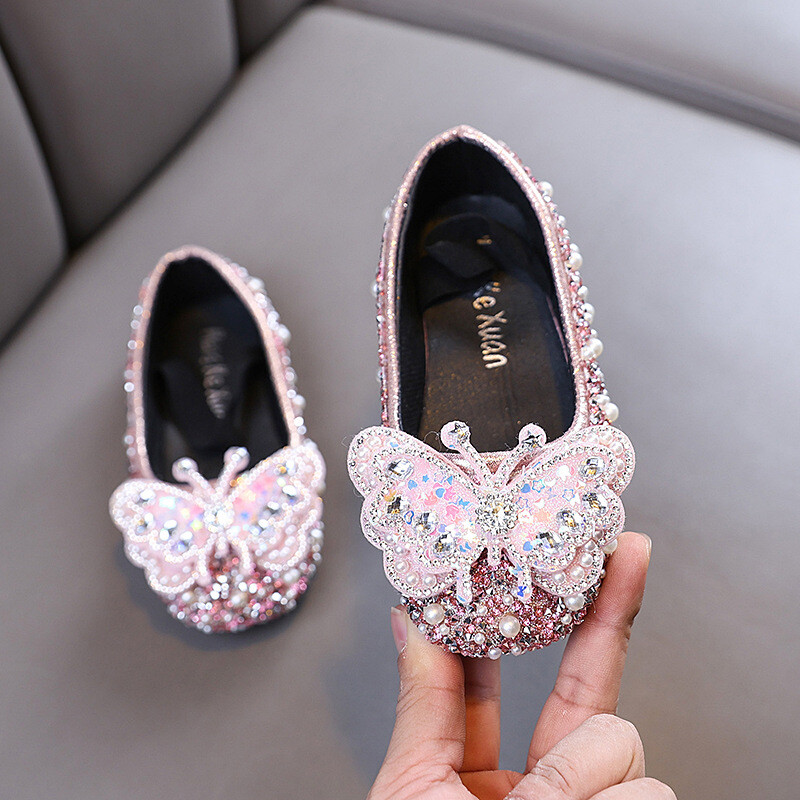 Κορίτσια Νέα παπούτσια μπαλέτου Άνοιξη φθινόπωρο ρηχά Παιδικά φλατ πάρτι Γάμος Ευέλικτο Παιδική μόδα Princess Causal Δερμάτινα παπούτσια