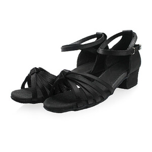 Mergaičių satininiai lotyniškų šokių batai žemakulniai pramoginių šokių batai suaugusiems, tango salsos batai, skirti pratyboms mažiems vaikams, lotyniškų šokių bateliai, pasirodymai