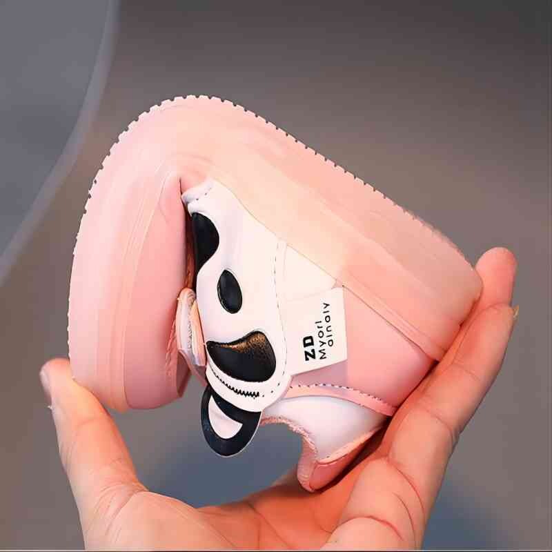 Bērnu LED apavi ar apgaismojumu 2024. gada pavasarī Jauni ādas sporta apavi zēniem, meitenēm, mazuļiem, mīksta zole, neslīdoši ikdienas galda apavi