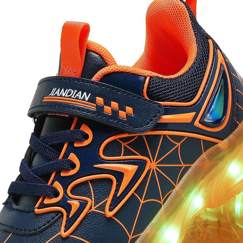 YUNICUS LED gaismas apavi Bērnu apavi Bērnu Flyknit kedas zēniem USB uzlādes gaismas apavi