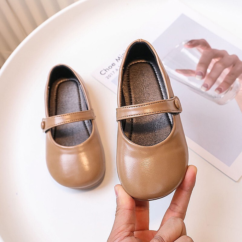Παπούτσια για κορίτσια Άνοιξη φθινόπωρο Παιδική μόδα Μάρκα Mary Jane Φόρεμα χορού Πριγκίπισσα Flats Μπαλέτο Γνήσιο μωρό νήπιο, αντιολισθητική μαλακή σόλα