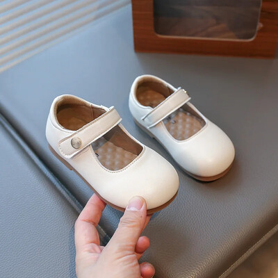 2025. gada meiteņu ādas apavi ballītēm kāzu bērniem Sekli princešu apavi, mīksta zole, mazi bērni Mary Janes princeses apavi I01148