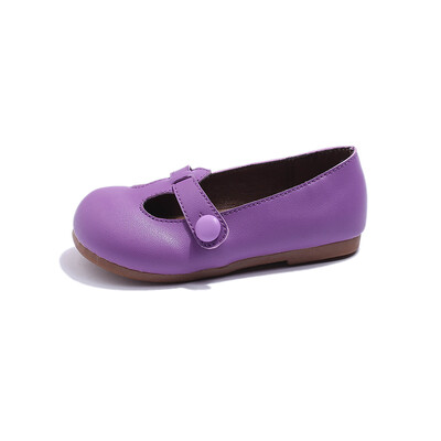Candy Spalva T-Bar Baleto Butai Mergaitėms Vintažinė Žalia Violetinė Mary Janes Kūdikis Vaikas Minkšti Sekli Loafers Odiniai bateliai mažyliams