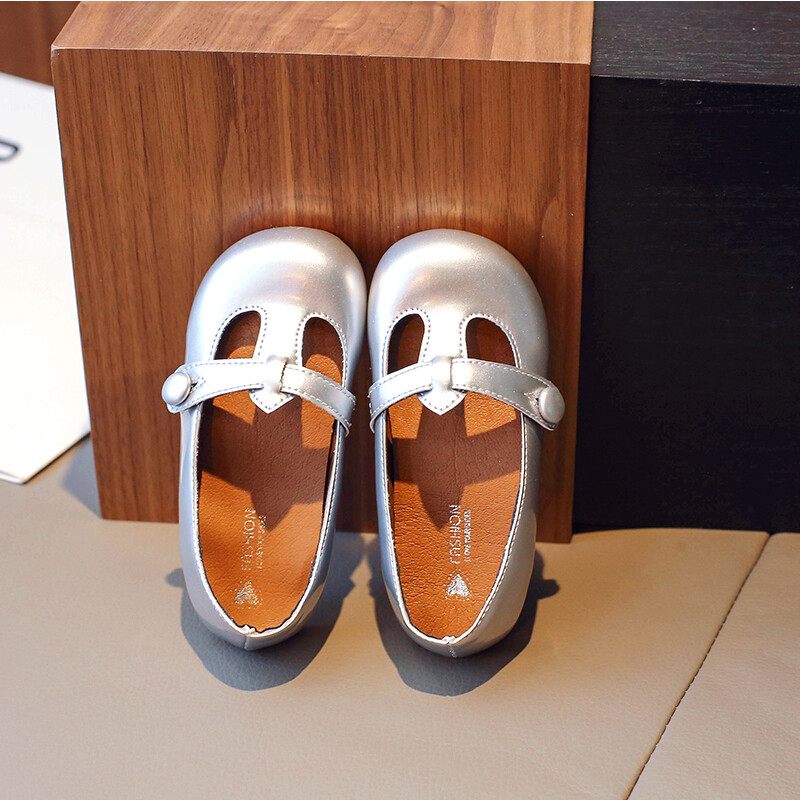 Candy Color T-Bar Flats μπαλέτου για κορίτσια Vintage πράσινο μωβ Mary Janes Baby Kid Soft Shallow Loafers Παιδικά δερμάτινα παπούτσια φορέματος