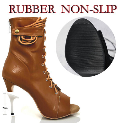 Sieviešu modes ballīte brīvā dabā Seksīgi stileti Augstpapēžu čības Latīņamerikas sieviešu latīņu deju papēži Zābaki kurpes 2020 Ballroom