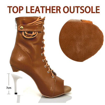 Sieviešu modes ballīte brīvā dabā Seksīgi stileti Augstpapēžu čības Latīņamerikas sieviešu latīņu deju papēži Zābaki kurpes 2020 Ballroom