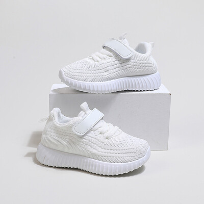 Παιδικά αναπνεύσιμα απλά αθλητικά παπούτσια για αγόρια μονόχρωμα μαύρα μπεζ σχολικά παπούτσια για κορίτσια Παιδικά παπούτσια με γάντζο και θηλιά Χαριτωμένα ευέλικτα