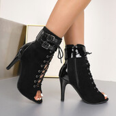 2023. gada jauni, seksīgi sieviešu papēžu kurpes, komfortabli zābaki, zābaki džeza deju sieviešu apaviem, slidena zole, pielāgojama ielas liela izmēra