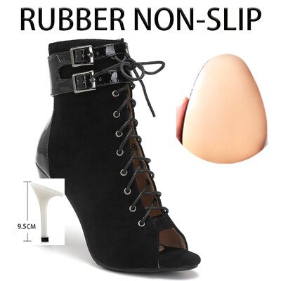 2023. gada jauni, seksīgi sieviešu papēžu kurpes, komfortabli zābaki, zābaki džeza deju sieviešu apaviem, slidena zole, pielāgojama ielas liela izmēra