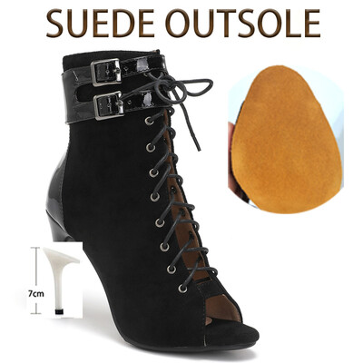 2023. gada jauni, seksīgi sieviešu papēžu kurpes, komfortabli zābaki, zābaki džeza deju sieviešu apaviem, slidena zole, pielāgojama ielas liela izmēra