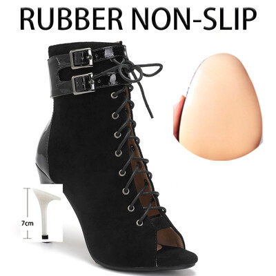 2023. gada jauni, seksīgi sieviešu papēžu kurpes, komfortabli zābaki, zābaki džeza deju sieviešu apaviem, slidena zole, pielāgojama ielas liela izmēra