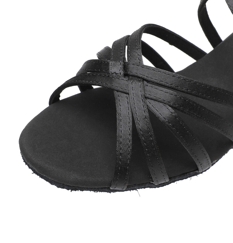 Fekete latin tánccipők nőknek női lányok bálterem Jazz salsa tánccipők tornacipők beltéri puha talpú gyakorlócipők 5/7 cm