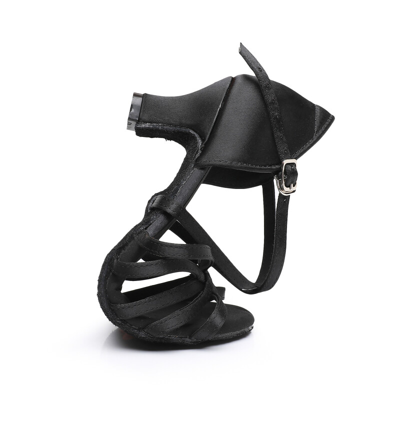 Fekete latin tánccipők nőknek női lányok bálterem Jazz salsa tánccipők tornacipők beltéri puha talpú gyakorlócipők 5/7 cm