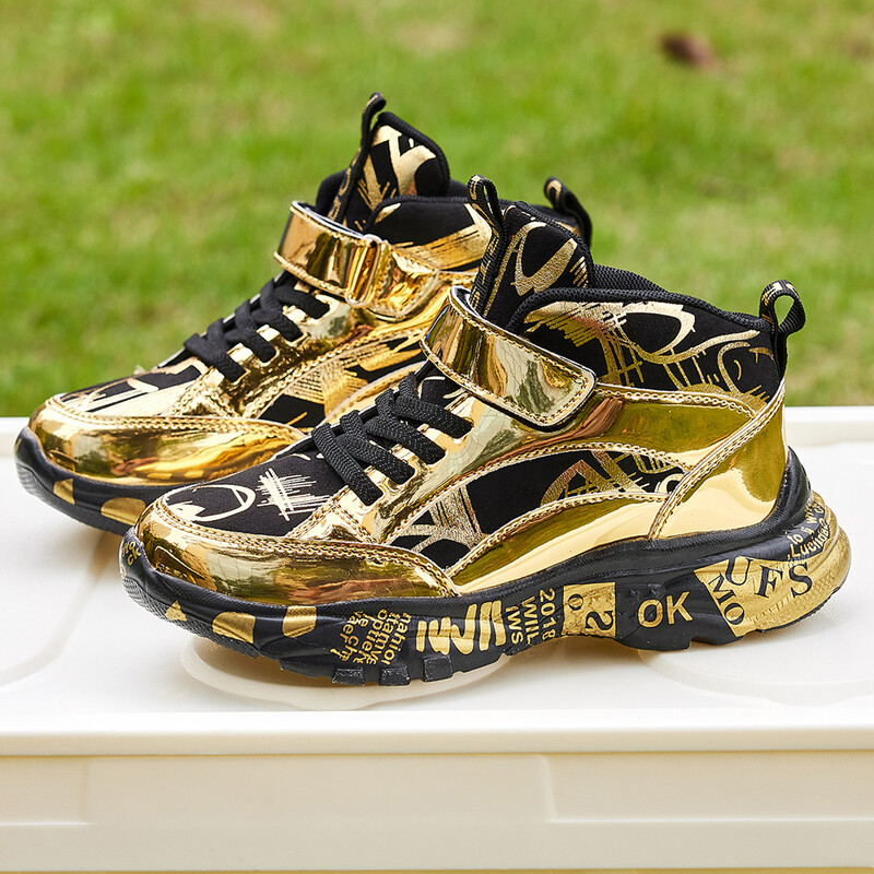 Gyerekcipők Futó Lányok Fiúk Iskola Tavaszi Alkalmi Sport Légáteresztő csúszásmentes Cipők Kosárlabda