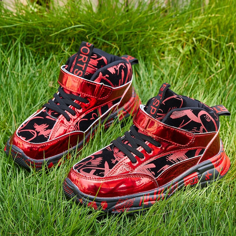 Gyerekcipők Futó Lányok Fiúk Iskola Tavaszi Alkalmi Sport Légáteresztő csúszásmentes Cipők Kosárlabda